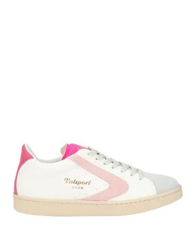 Valsport Woman Sneakers Off White Size 6.5 Leather, Textile Fibers In Metallic