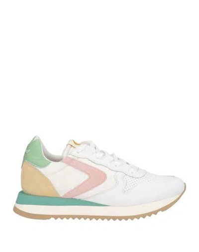 Valsport Woman Sneakers Off White Size 6.5 Leather, Textile Fibers In Multi