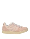 VALSPORT VALSPORT WOMAN SNEAKERS PASTEL PINK SIZE 5.5 LEATHER, TEXTILE FIBERS