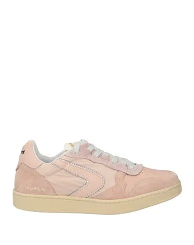 Valsport Woman Sneakers Pastel Pink Size 5.5 Leather, Textile Fibers