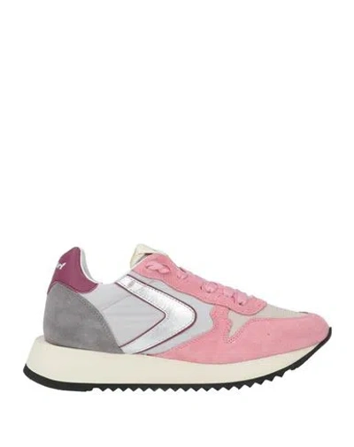 Valsport Woman Sneakers Pink Size 6.5 Leather, Textile Fibers In Multi