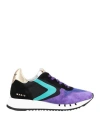 Valsport Woman Sneakers Purple Size 5 Nylon, Leather In Purple