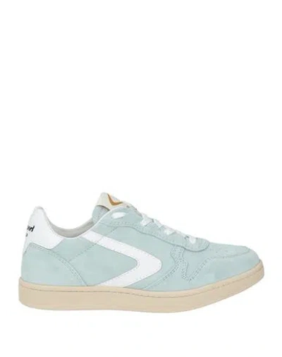 Valsport Woman Sneakers Sage Green Size 4 Leather In Blue