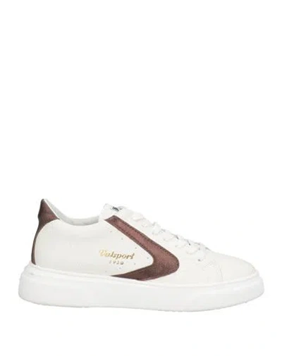 Valsport Woman Sneakers White Size 7 Leather, Textile Fibers In Multi