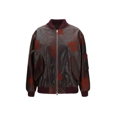 Valstar Bordeaux Leather Bomber