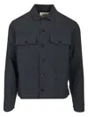 Valstar Brixton Tracker Jacket Linen Blu In Blue