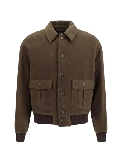 Valstar Colin Virgin Wool Bomber Jacket In Brown