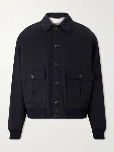 Valstar Colin Padded Cotton-twill Bomber Jacket In Blue