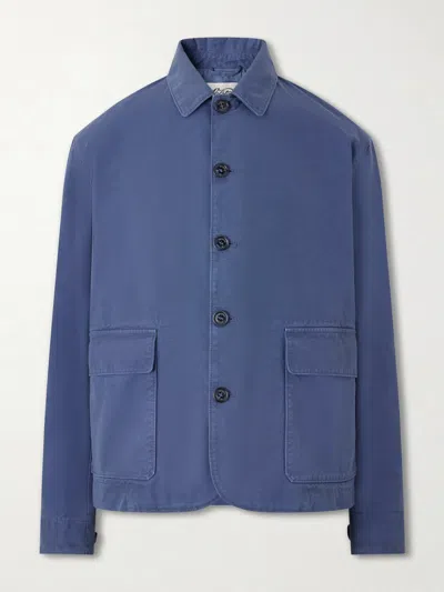 Valstar Cotton-canvas Field Jacket In Blue
