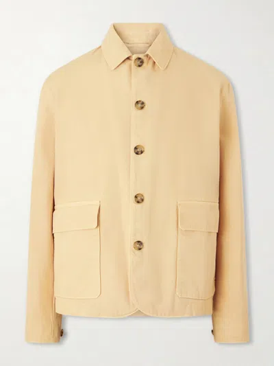 Valstar Cotton-canvas Field Jacket In Yellow