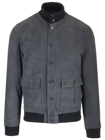 Valstar Dark Blue Ino Suede Jacket
