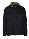 Valstar Demetry Field Jkt Con Detachable Jkt 80 Lana 20 Poliiestere Jackets Blue In Black