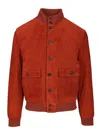 Valstar Goose Down Ino Suede Bruciato Jackets Brown In Red