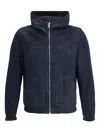 Valstar Suede Reversible Jacket In Blue