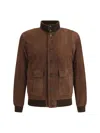 Valstar Ino Padded Calfskin Jacket In Brown