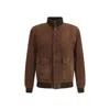 Valstar Ino Padded Calfskin Jacket In Brown