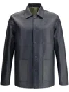 Valstar Luke Leather Jacket In Blue