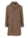 Valstar Marcello Lined Overcoat 100% Lana Coats Brown In Brown