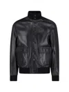 Valstar Flap-pocket Leather Jacket In Black