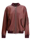 Valstar Pocket-detail Ribbed-cuff Bomber Jacket In Red