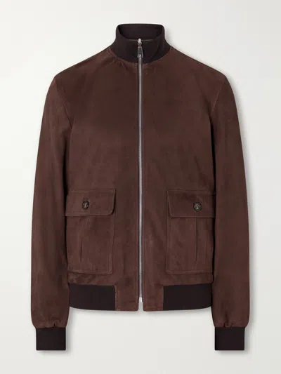 Valstar Reversible Ino Suede Jacket In Brown