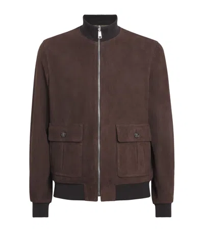 Valstar Reversible Ino Suede Jacket In Brown