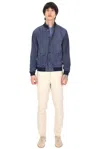 Valstar Suede Field Jacket In Blue