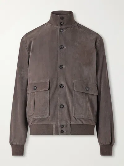 Valstar Suede Jacket In Brown