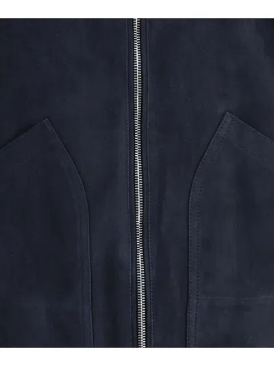 Valstar Suede Reversible Jacket In Blu