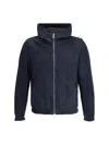 Valstar Suede Reversible Jacket In Blu