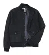 Valstar Suede Ino Bomber Jacket In Blue