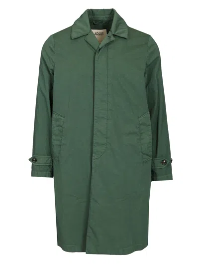 Valstar Torino Rain Coat Garment Dyed Cotton And Nylon Green