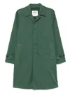 Valstar Torino Rain Coat Garment Dyed Cotton And Nylon Green In Green