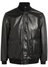 Valstar Flap-pocket Leather Jacket In Black