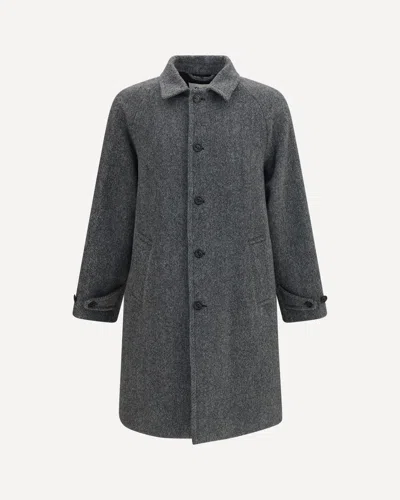 Valstar Vittorio Coat In Pure Virgin Wool In Grey