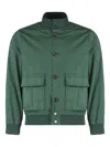 Valstar Ino Button-up Bomber Jacket In 绿色