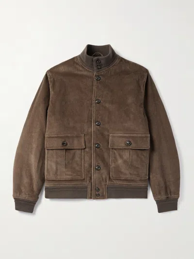 Valstar Ino Cotton-blend Corduroy Padded Jacket In Brown