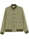 Valstar Ino Linen Bomber Jacket In Grün