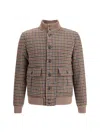 Valstar Ino Jacket In Prince Of Wales Lambswool In Multi