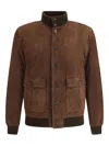 Valstar Ino Padded Calfskin Jacket In Brown