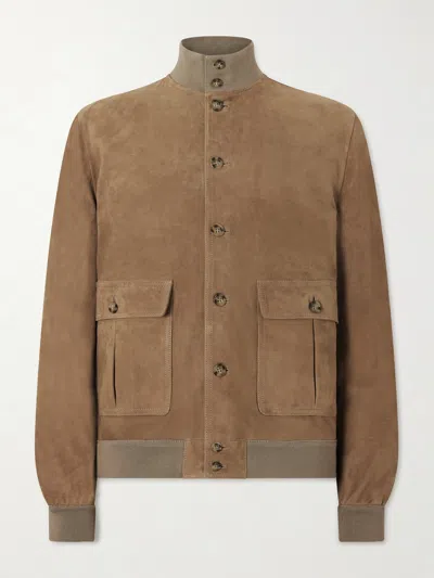 Valstar Unlined Wool Blend Jacket With Horn Button Closure In Brown