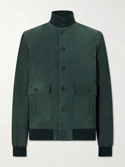 Valstar Ino Suede Jacket In Green