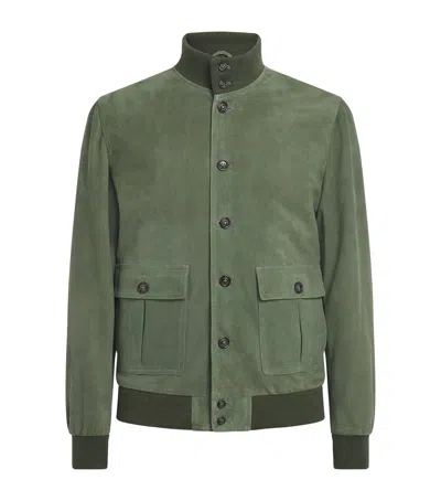 Valstar Ino Suede Jacket In Green
