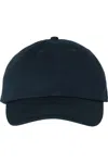 Valucap Adult Bio-washed Classic Dads Cap In Black