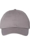 Valucap Adult Bio-washed Classic Dads Cap In Grey