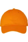 Valucap Adult Bio-washed Classic Dads Cap In Orange