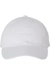 Valucap Adult Bio-washed Classic Dads Cap In White