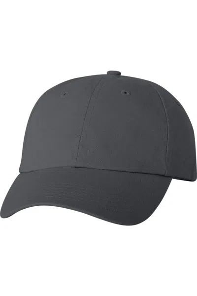 Valucap Adult Bio-washed Classic Dads Cap In Black