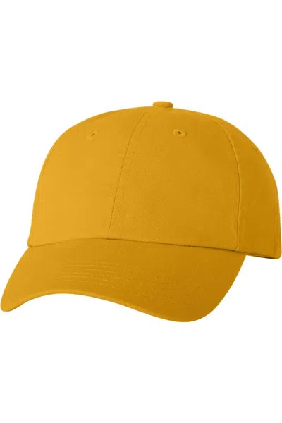 Valucap Adult Bio-washed Classic Dads Cap In Brown
