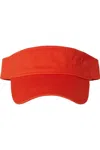 Valucap Bio-washed Visor In Orange